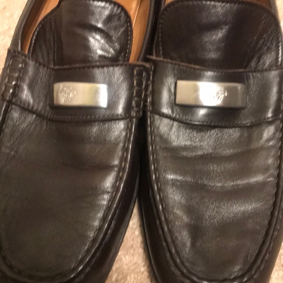 Versace Brown Leather Men’s Loafers size 8